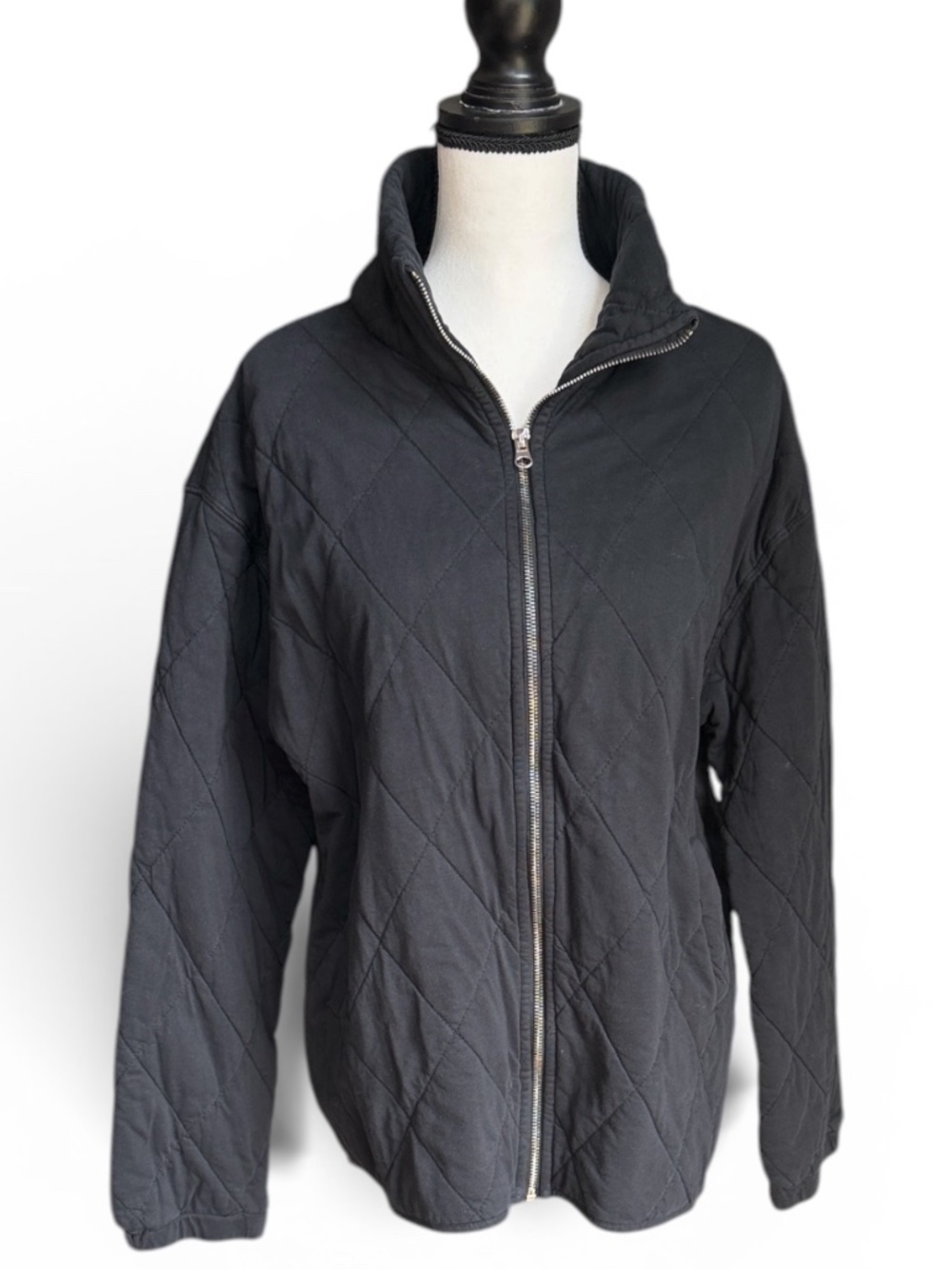 Wild Fable Black Quilted Jacket XL